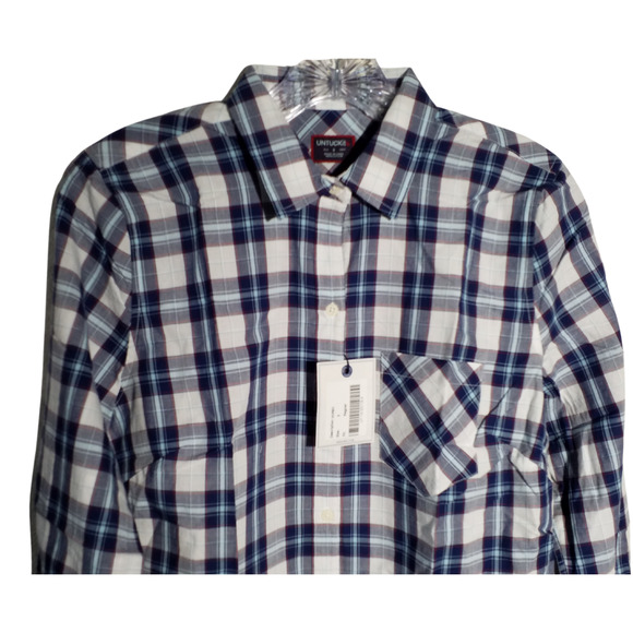 UNTUCKit Plaid Button-Down Shirt | Long Sleeve | Size 4 | NWT - Picture 2 of 8